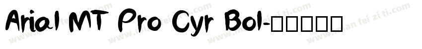 Arial MT Pro Cyr Bol字体转换